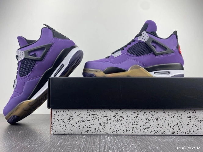 Rep Family) Retro Jordan and (Friends LN4 766296 Purple Scott 4 Travis 0723